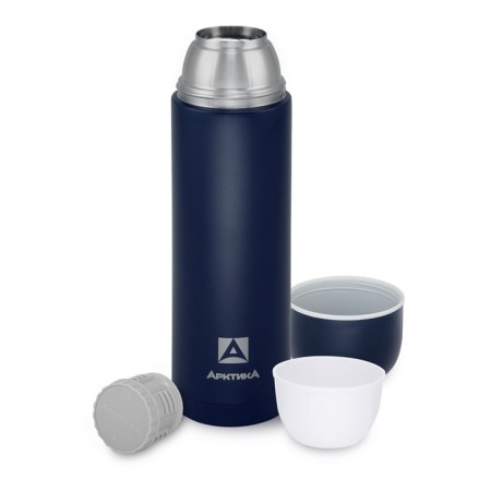 Thermos "Arctic", 105, 1 l, with an additional cup, retains heat 28 hours, blue-1