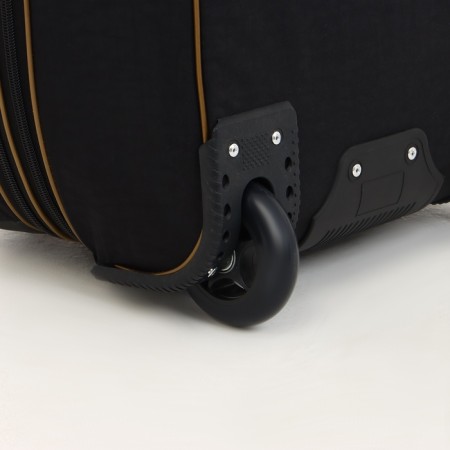 Small Small suitcase 20 "with a bag, a lightning department, with an extension, the color is black-7
