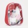 Cosmetic bag with lightning, red color