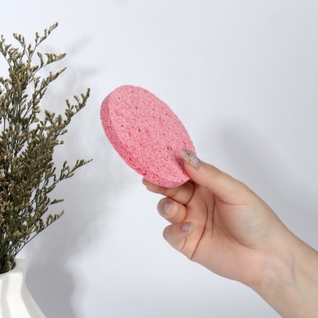 Washing sponge "softness", d = 10 cm, color mix-1