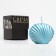 Figure candle "shell", 4x9x6.5 cm, turquoise, in a box