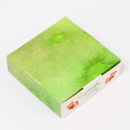 Gift box team with the window "Miracles happen", 10 x 10 x 3 cm-3