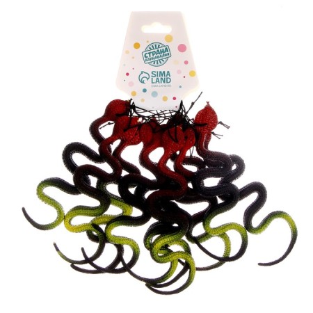 Joke "snake", rubber, black-5