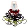 Joke "snake", rubber, black