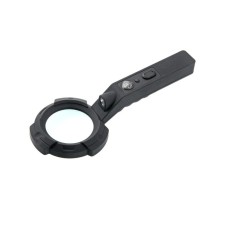 Lupa for reading VEBER 600557, 4x, diameter 65 mm, LED backlight, flashlight, compass