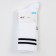 Set of men's socks (3 pairs), white color/stripes, size29-31