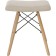 Stool Ben array of beech/metal/fabric, natural/beige 41x39x44 cm