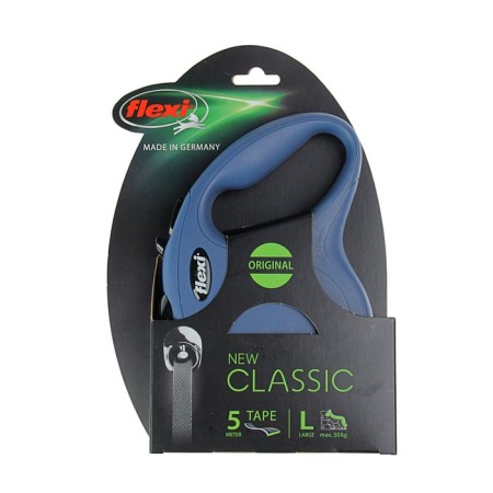 Roulette Flexi New Classic L (up to 50 kg) tape 5 m, blue-1