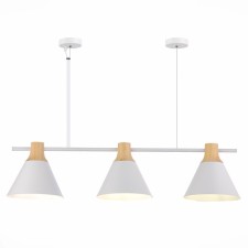 Suspended EVOLUCE lamp. Sle125103-03. Modica. 3x40 watts, E14, 23 cm, white color
