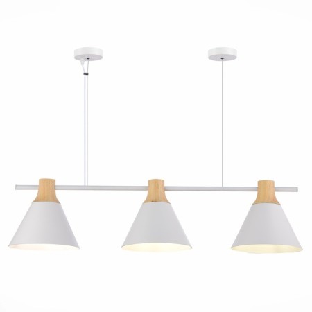 Suspended EVOLUCE lamp. Sle125103-03. Modica. 3x40 watts, E14, 23 cm, white color