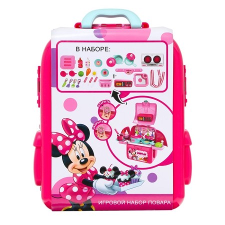 Game set of a cook in a backpack, Minnie Mouse-8