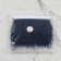 Braid with ostrich feathers, 8-10 cm, 5 ± 0.5 m, dark blue color