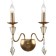 Wall lamp STILFORT 1053/05/02W Grace, 2x40W, E14, 215x215x310 mm, bronze color