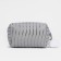 Cosmetic bag with lightning, silver color