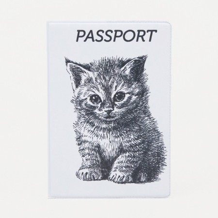 Cover for passport, white color