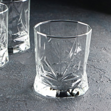 A set of low glass glasses "Rosh", 340 ml, 6 pcs-1