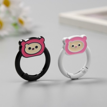 Carabiner Metal "Bear in a hat" set 2 pcs 3.3x3 cm-2