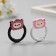 Carabiner Metal "Bear in a hat" set 2 pcs 3.3x3 cm