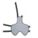 Postoperative bib for dogs weighing 6-10 kg, size M (ON 40, from 40 cm), green
