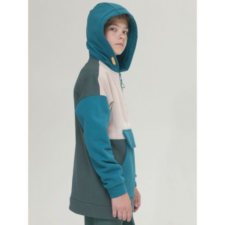 Hudy for the boy Pelican, height 122 cm, green color-3