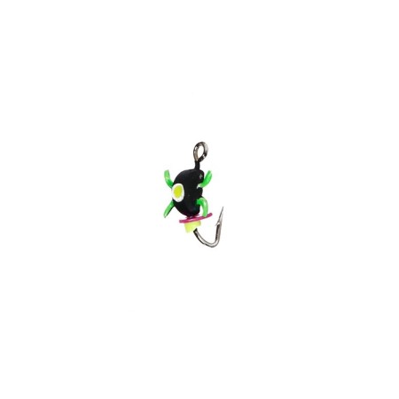 Mormyshka beetle with paws, weight 0.2 g, size 2-1