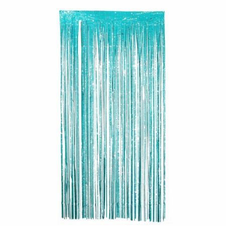 Festive curtain "Rain" with stars, p. 200 x 100 cm, blue
