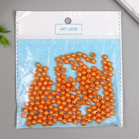 Beads for creativity plastic "Mandarin" set 200 pcs d = 0.6 cm-3