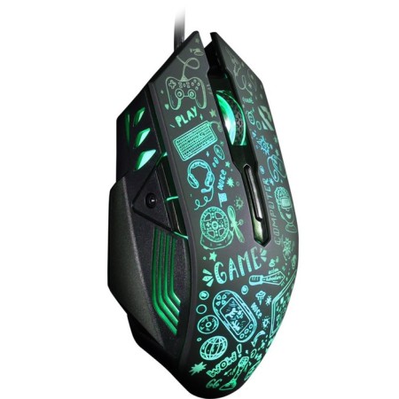 Mouse Smartbuy Rush X15 745G-K, wired, optical, game, 3600 dpi, USB, black-1