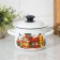 Pan, 2 l, metal lid, induction, dree mix, white color
