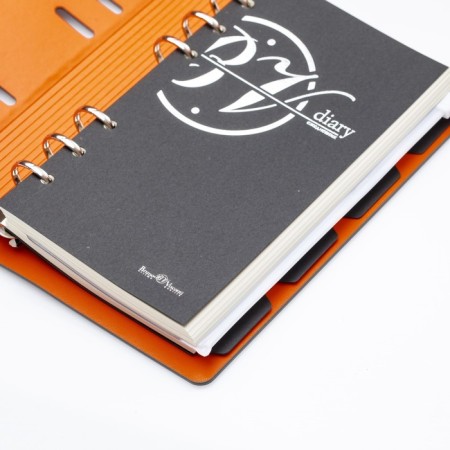 Deliciper of Leduced A5, 120 sheets on Firenze rings, artificial leather cover, block 70g/m2, gray block-7
