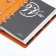 Deliciper of Leduced A5, 120 sheets on Firenze rings, artificial leather cover, block 70g/m2, gray block