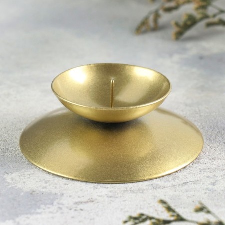 Gadal N "Gadal N" metal per candle, 7.3x3 cm, gold-1