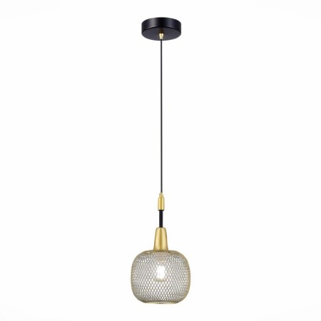 Suspension EVOLUCE. Sle1137-403-01. ELITIS. 1x60 W, E14, 14x14x17.5 cm, black color, golden