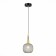Suspension EVOLUCE. Sle1137-403-01. ELITIS. 1x60 W, E14, 14x14x17.5 cm, black color, golden