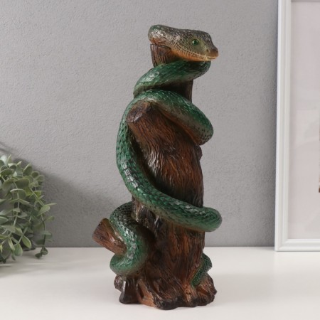 New Year's figure "Snake on the hemp" 33 x 14 x 15 cm.-1