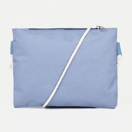 Set a youth backpack on a zipper of textiles, a chover, bag, cosmetic bag, pencil color blue-10