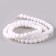 Beads made of natural stone "White Agat" set 90 pcs., Size 1 pc. - 4 mm