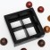 Box for sweets 4 pcs, "male", black, 12.6 x 12.6 x 3.5 cm