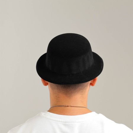 Carnival hat made of plastic, rr. 56-58, black color-4
