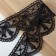 Lace on a grid, 55 mm × 11 ± 1 m, black color