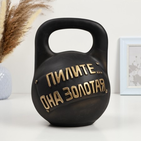 Копилка "Гиря пилите" 21х21х28см-1