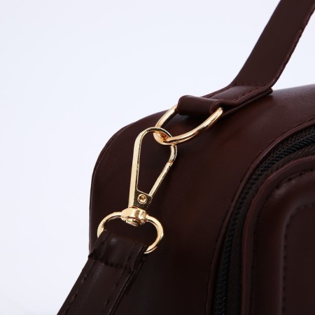 Bag Cross-Bodi with a zipper, black color-3