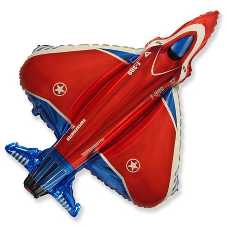 Foil ball 12 "Fighter" for a stick, the color is red-1