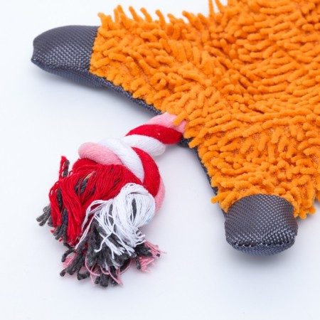 Textile toy "Cosmatian duck", 32 x 19 cm, orange-4