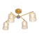 Cutilux Cutilux chandelier CL137142 60x40x29 cm, 4x60W, E27, yellow color