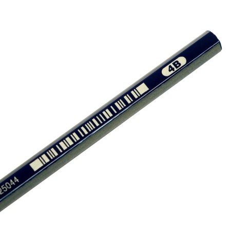 Pencil black-grane Faber-Castell Goldfaber 1221 4B, hexagonal, price for 1 pcs-2