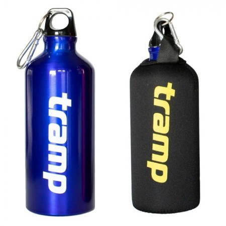 Aluminum bottle in the TRAMP TRC-033 case, blue, 0.6 liters-2
