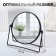 The mirror of the desktop “circle”, bilateral, with an increase, D mirror surface 16 cm, black color