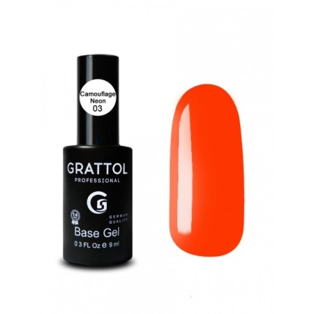 Camouflage base Grattol Neon No. 3, 9 ml