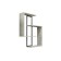 Wounding wall loft DQ Damels, 700*186*892, m/k black matte, light chipper cement